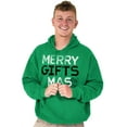 thumbnail image 1 of Funny Merry Christmas Presents Pun Hoodie Sweatshirt Women Men Brisco Brands X, 1 of 6