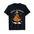 thumbnail image 1 of Funny Merry Crustmas Pizza Christmas Tree Lights Food Lovers T-Shirt, 1 of 5