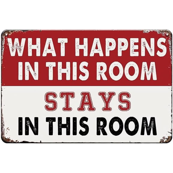 Funny Metal Man Cave Garage Signs - Vintage Tin Signs for Home Bar, Basement, Dorm, Gaming Room Door and Wall Decor Art Accessories, Cool Stuff Gifts for Men Teen Boys, 12 x 8 inch