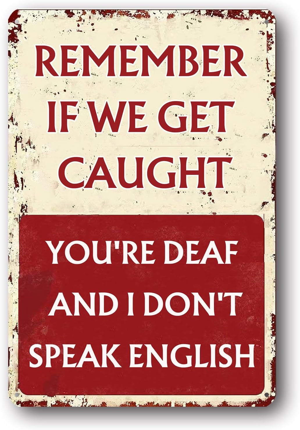 Funny Metal Tin Signs Man Cave Bar Basement Garage Poster Wall Art ...