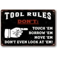thumbnail image 1 of Funny Metal Tin Signs Man Cave Bar Basement Garage Poster Wall Art Decor Beware of Well Just Beware Vintage Metal Aluminum Sign, 1 of 5