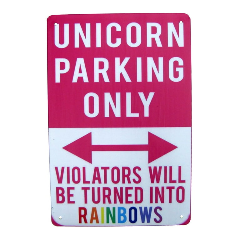 Funny Metal Unicorn Parking Only Wall Sign Rainbow Girls Bedroom Decor Gag Gift Funny Metal Unicorn Parking Only Wall Sign Rainbow Girls Bedroom Decor Gag Gift