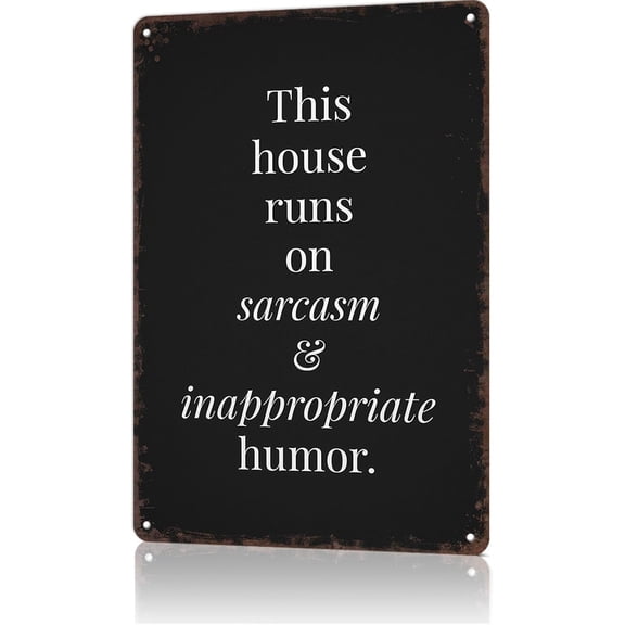 Funny Metal Wall Sign Inappropriate Humor Poster Norway Style Tin Sign for Home Room Office Decor 8x12 Inch