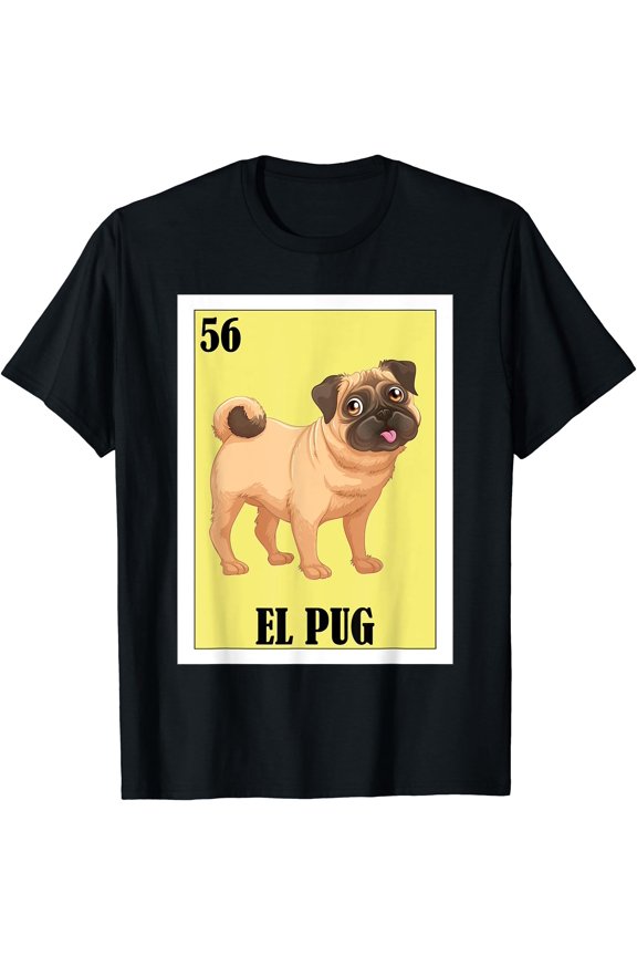 Funny Mexican Dogs Design, El Pug T-Shirt, Unisex T-Shirt