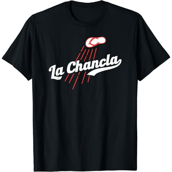 Funny Mexico Flying La Chancla Baseball T-Shirt
