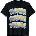 Funny Miami South Beach Florida USA Graffiti typography cool TShirt