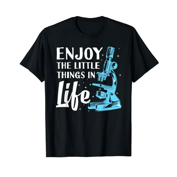 Funny Microscope Art For Men Women Biology Nerd Science Lab T-Shirt
