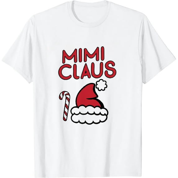 Funny Mimi Claus Christmas T-Shirt Pajamas Santa Gift T-Shirt