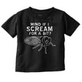 thumbnail image 1 of Funny Mind If I Scream A Bit Bug Toddler Boy Girl T Shirt Infant Toddler Brisco Brands 3T, 1 of 1