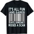 thumbnail image 1 of Funny Misses A Scan Postal Worker Mail Carrier Joke Mailman T-Shirt, 1 of 4
