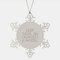thumbnail image 1 of Funny Model Gifts from Friends, Christmas Unique Model Snowflake Ornament, Keep Calm Model Almost Gift, 1 of 4