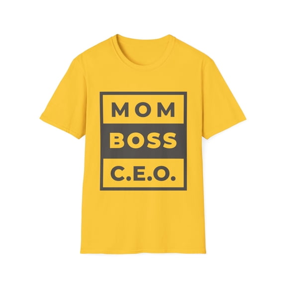 Funny Mom Boss C E O Novelty Women Ladies T-Shirt Tees