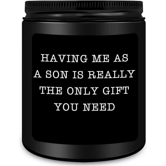Funny Mom Dad Gifts, Fathers Mothers Day Birthday Gift from Son, Christmas, Thanksgiving Gifts for Mom Dad from Son - Lavender Scented Candles
