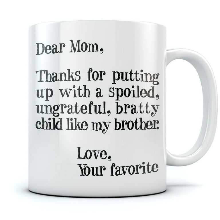 Funny Gifts for Mom Thank You Giving Me Life Mother's Day Christmas Mom Gift  Idea 11oz Coffee Mug, BackyardPeaks