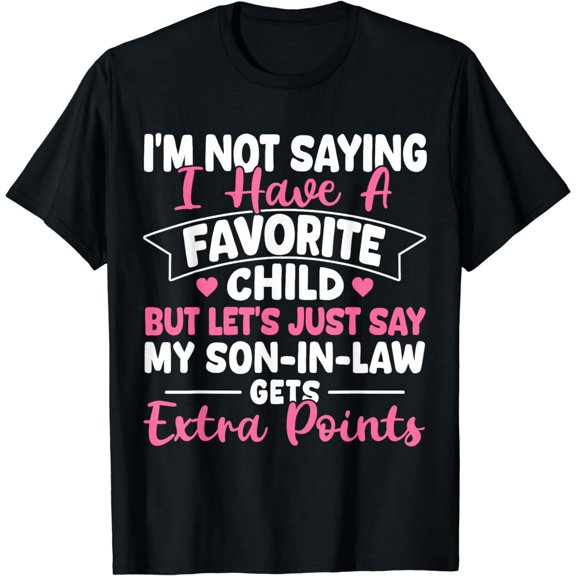 Funny Mom In Law Son-In-Law Extra Points Women Short Sleeve Graphic T-Shirt