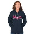 thumbnail image 1 of Funny Mom Master of Multitasking Womens Plus Size Graphic Zipper Hoodie Brisco Brands 2X, 1 of 5