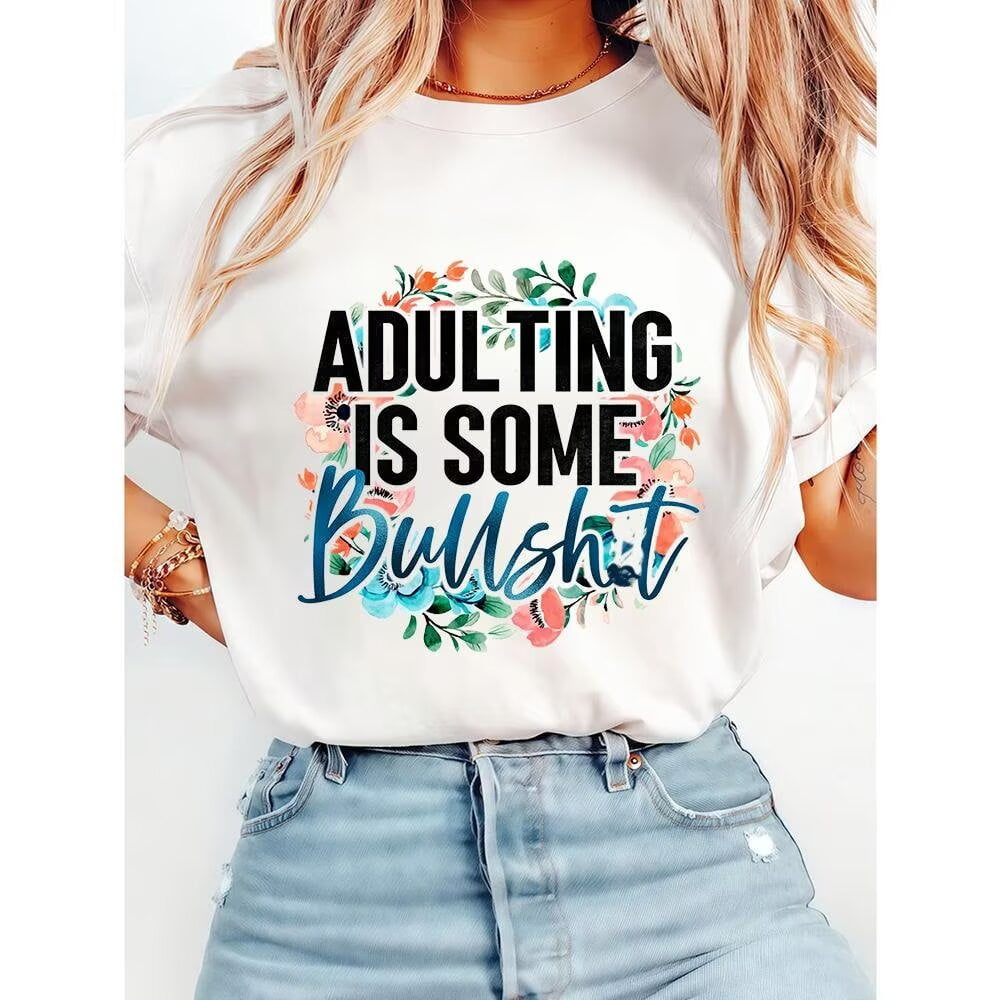 Shop4Ever Women's Good Moms Say Bad Words Funny Mom Slim Fit V-Neck T-Shirt  X-Small Heather Purple - Walmart.com, image size:1000x1000