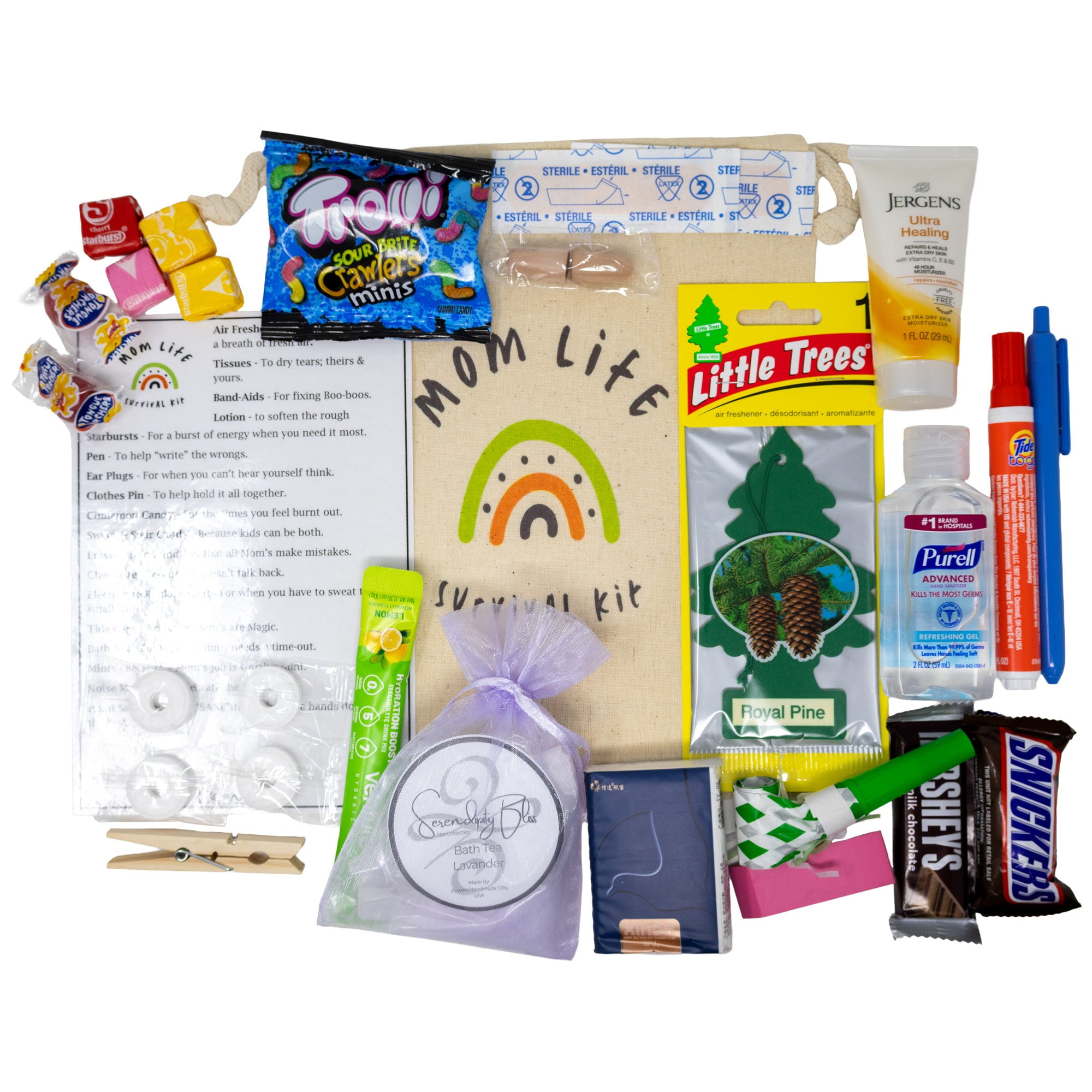 Funny Mom Survival Kit with Keepsakes | Creative Gifts for New