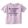 thumbnail image 1 of Funny Mommy Thinks She's in Charge Toddler Boy Girl T Shirt Infant Toddler Brisco Brands 3T, 1 of 6