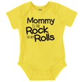 thumbnail image 1 of Funny Mommy is the Rock to My Rolls Romper Boys or Girls Infant Baby Brisco Brands 12M, 1 of 1