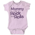 thumbnail image 1 of Funny Mommy is the Rock to My Rolls Romper Boys or Girls Infant Baby Brisco Brands NB, 1 of 7