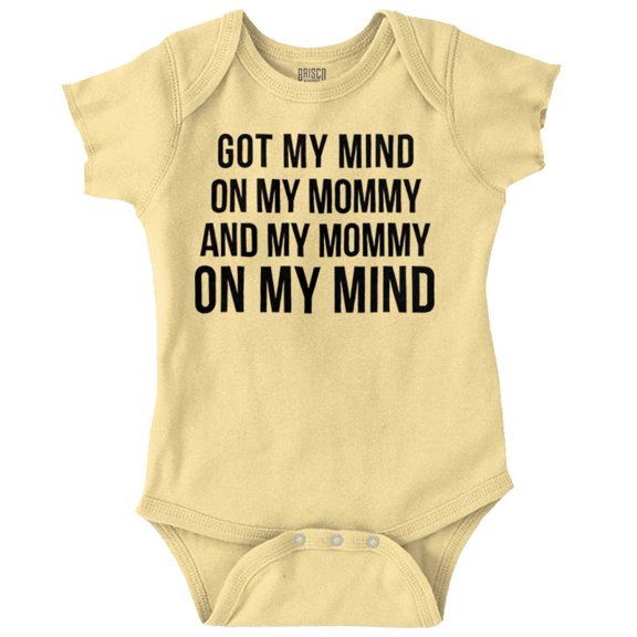Funny Mommy on my Mind Hip Hop Romper Boys or Girls Infant Baby Brisco Brands 12M