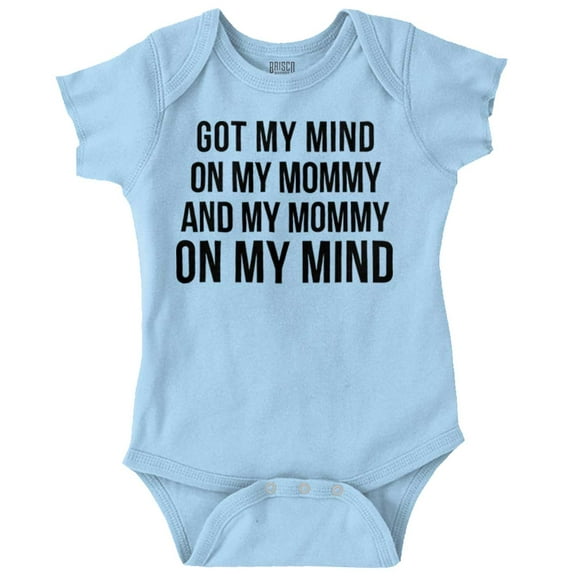 Funny Mommy on my Mind Hip Hop Romper Boys or Girls Infant Baby Brisco Brands 12M