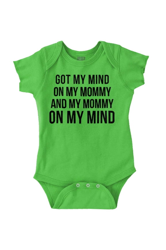 Funny Mommy on my Mind Hip Hop Romper Boys or Girls Infant Baby Brisco Brands 6M