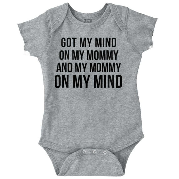 Funny Mommy on my Mind Hip Hop Romper Boys or Girls Infant Baby Brisco Brands NB