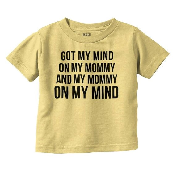 Funny Mommy on my Mind Hip Hop Toddler Boy Girl T Shirt Infant Toddler Brisco Brands 3T