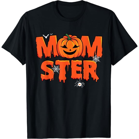 Funny Momster Halloween Mom Pumpkin Costume Family matching T-Shirt