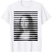 Funny Mona Illusion Lisa Painting Art da Vinci Grunge T-Shirt