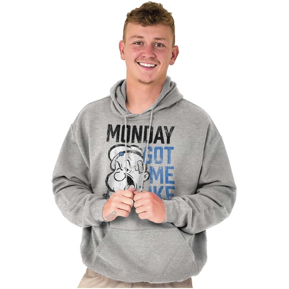 Funny Monday Got Me Like Popeye Mood Hoodie Sweatshirt Women Men Brisco Brands S