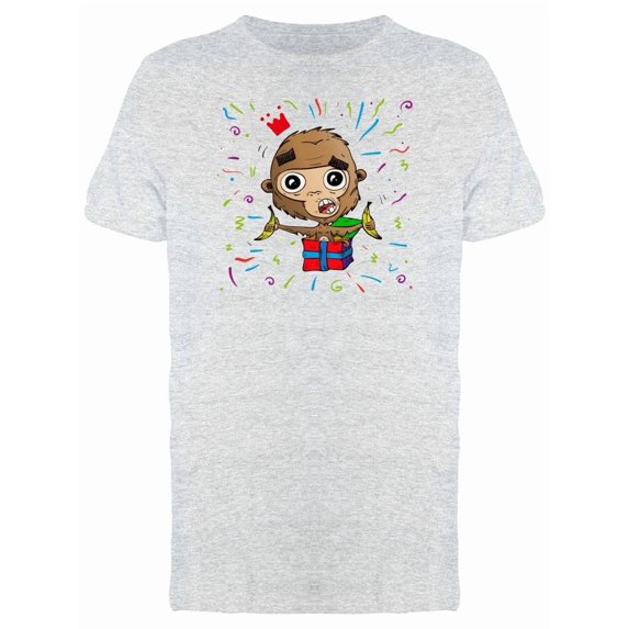 Funny Monkey And Sparkles Around Tee Men's -Image by Shutterstock