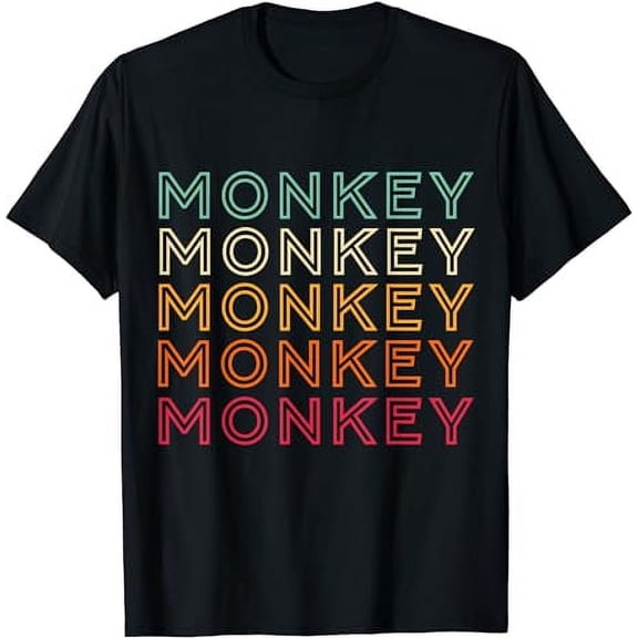 Funny Monkey Ape Gorilla Retro Monkey T-Shirt