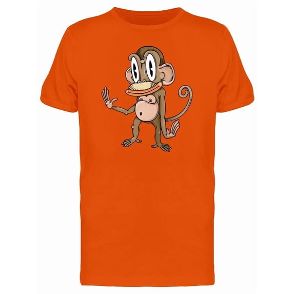 Funny Monkey Cartoon Tee Men's -Image by Shutterstock
