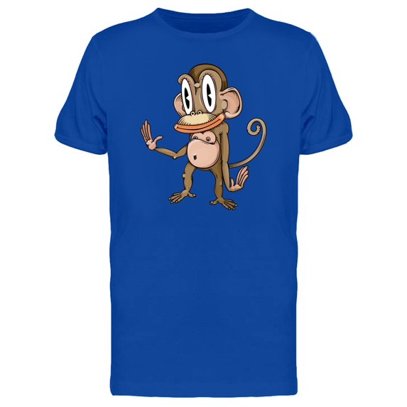 Funny Monkey Cartoon Tee Men's -Image by Shutterstock