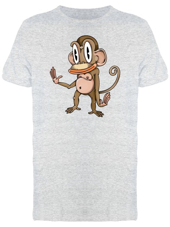 Funny Monkey Cartoon Tee Men's -Image by Shutterstock