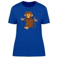 thumbnail image 1 of Funny Monkey Cool Cartoon T-Shirt Women -Image by Shutterstock, Female Medium, 1 of 2