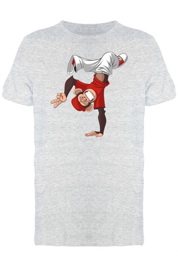Funny Monkey Dancing Hip Hop T-Shirt Men -Image by Shutterstock, Male Small