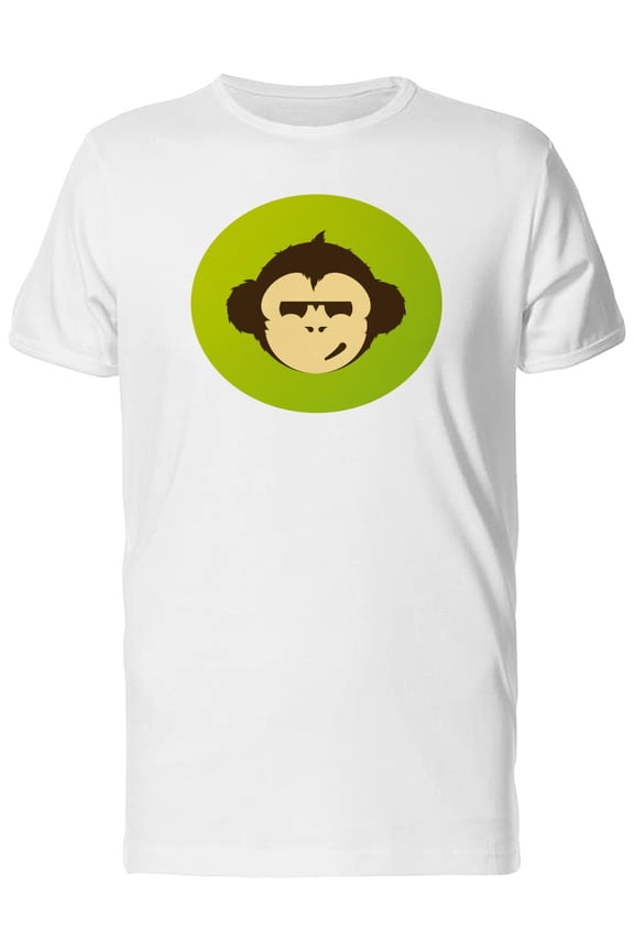 Funny Monkey Face T-Shirt Men -Image by Shutterstock, Male Medium