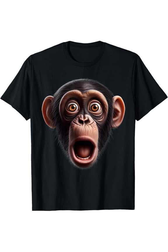 Funny Monkey Face chimpanzee T-Shirt