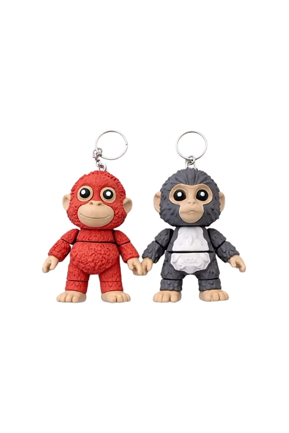 Funny Monkey Monkey Keychain Acrylic Pet Keyring Purse Decoration for Women Teen Girl Charm Gift