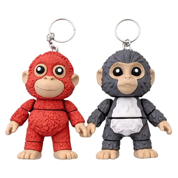 Funny Monkey Monkey Keychain Acrylic Pet Keyring Purse Decoration for Women Teen Girl Charm Gift
