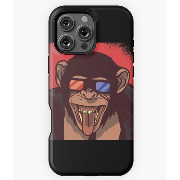 Funny Monkey Primate Animal Humor Phone Case for iPhone 16 15 14 13 12 11 Pro Max