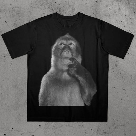 Funny Monkey Shirt, Stupid Meme Tshirt, Dank Memes Tee, 90s Vintage Bootleg, Odd Core