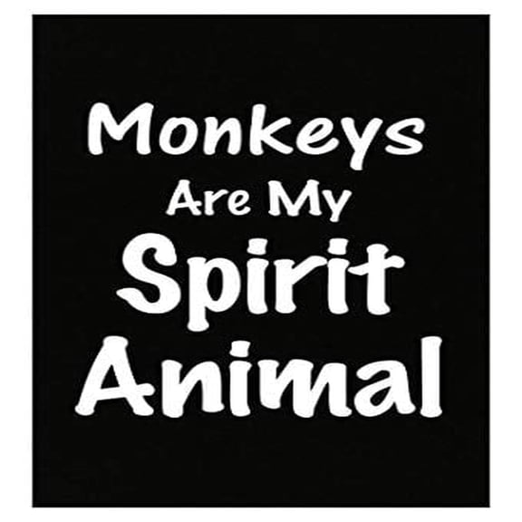Funny Monkey Spirit Animal Poster - Wall Decor Gift