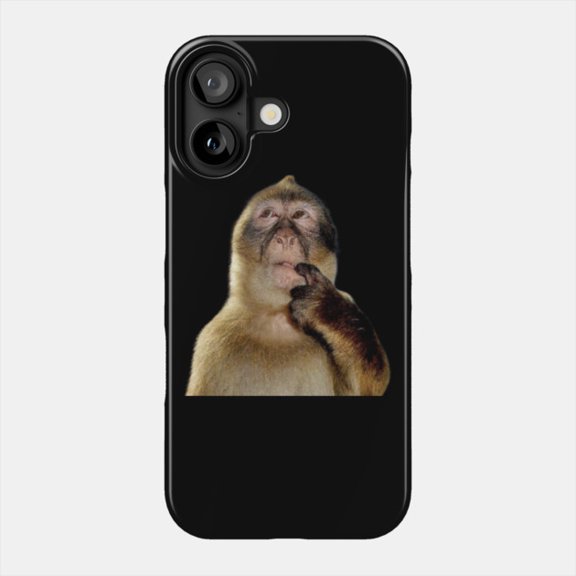 Funny Monkey Thinking Sarcastic Humorous Case for iPhone 11-17 Slim Protective