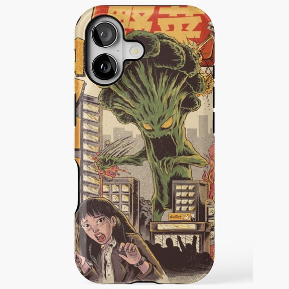 Funny Monster Brocco Art Phone Cover for iPhone 11 12 13 14 15 16 17 Pro Max