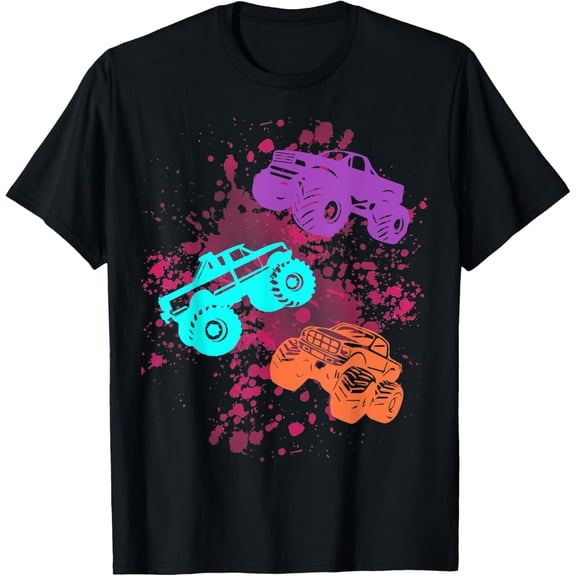 Funny Monster Truck Gift Girls Like Monster Trucks too T-Shirt